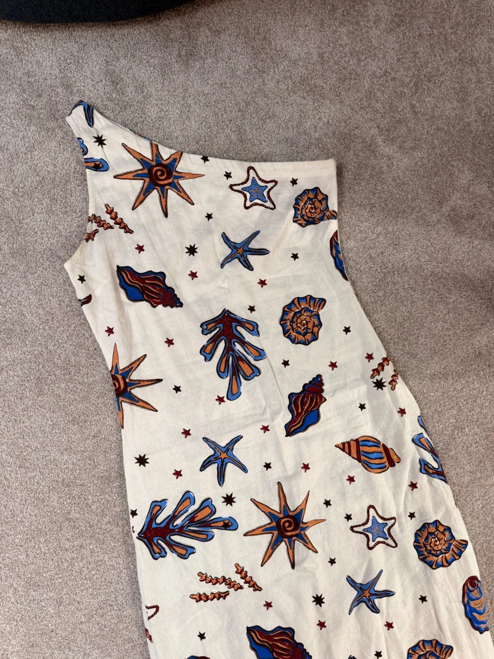 One Shoulder Coastal Maxi Dress - Picture 4 of 5